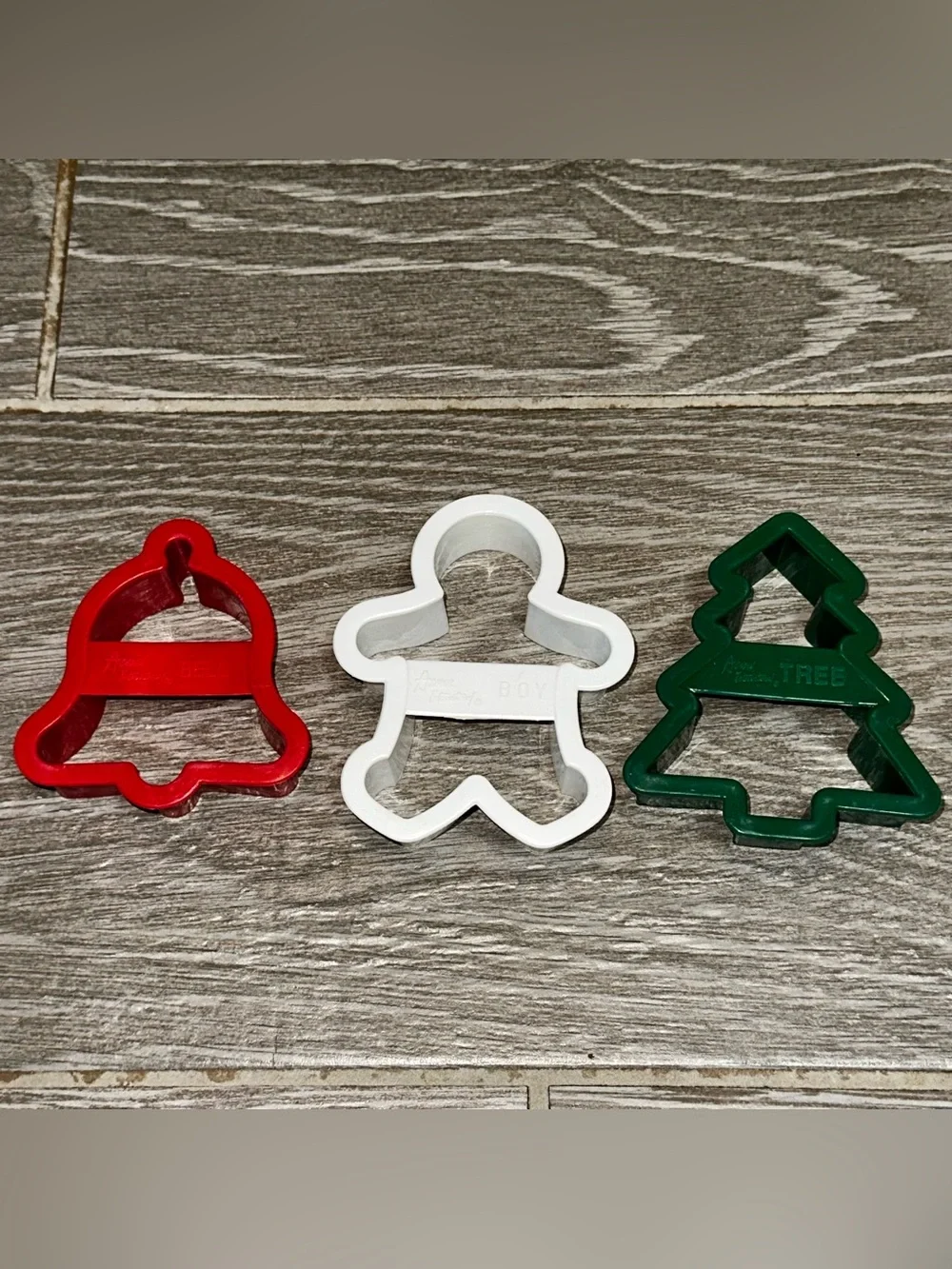 Vintage Acme Christmas Cookie Cutters Bell Tree Snowman Star Gingerbread Man